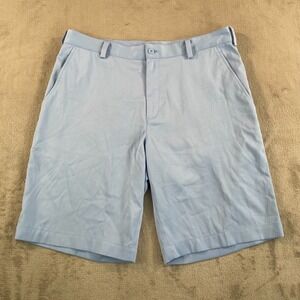 Nike Golf DRI FIT Shorts Men 34‎ Sky Blue Performance Flat Front NWOT